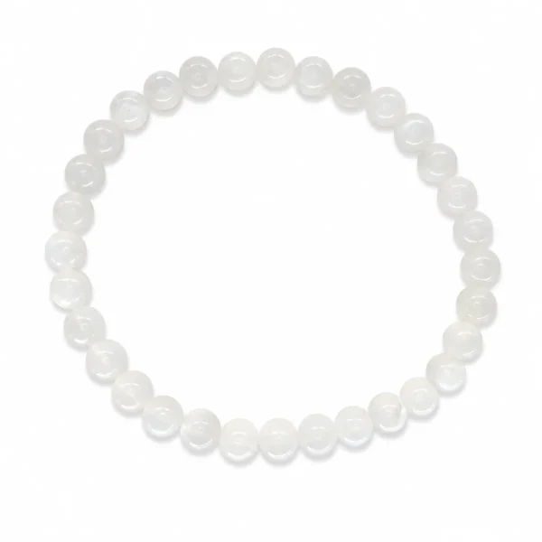 PE150002114 Pulseira Pedras Natural Pedra da Lua - FERTILIDADE INTUIÇÃO EQUILIBRIO