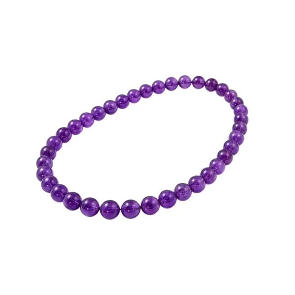 PE150005114-1 Pulseira Pedra Natural Ametista - SABEDORIA MORAL HUMILDADE