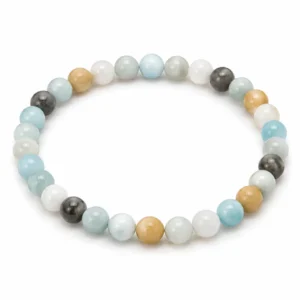 PE150006114 Pulseira Elástica Pedra Natural Amazonita 6 mm