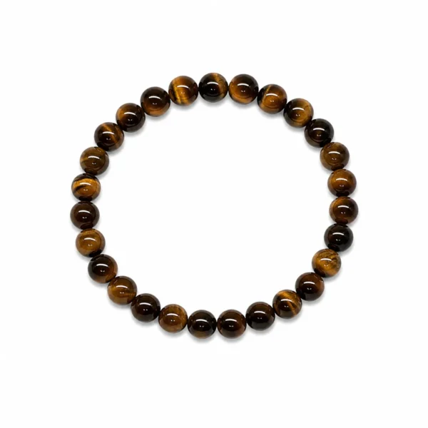 PE150012114 Pulseira Pedra Natural Olho de Tigre - CORAGEM PODER PROTEÇÃO