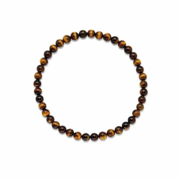 PE150023114 Pulseira Pedra Natural Olho de Tigre - CORAGEM PODER PROTEÇÃO