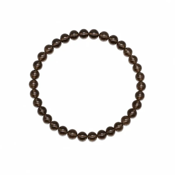 PE150032114 Pulseira Pedra Natural Qz Fumê - PURIFICAÇÃO PROTEÇÃO ENERGIA