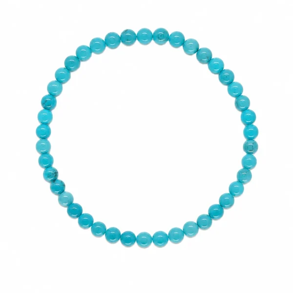 Pulseira Pedra Natural Turquesa - CURA PROTEÇÃO “MESTRE CURADOR”