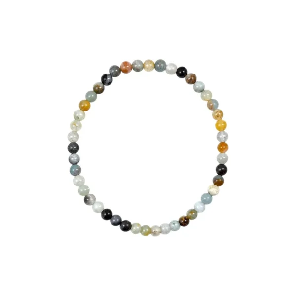PulseiraPedra Natural Amazonita - PAZ VERDADE HARMONIA