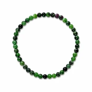 PE150057114 Pulseira Pedra Natural Rubi Zoisite - SABEDORIA SUCESSO PROTEÇÃO