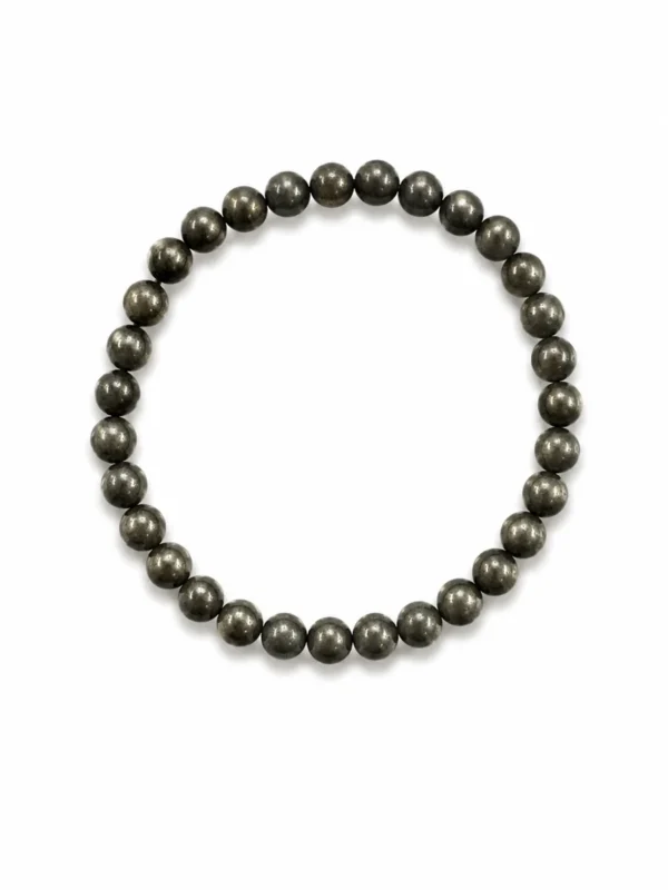 PE150058114 Pulseira Pedra Natural Pirite - PROSPERIDADE RIQUEZA DINHEIRO