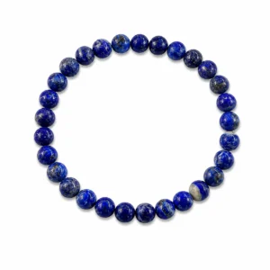 PE150071114 Pulseira Pedra Natural Lápis-Lazúli - SABEDORIA CONHECIMENTO CONSCIÊNCIA