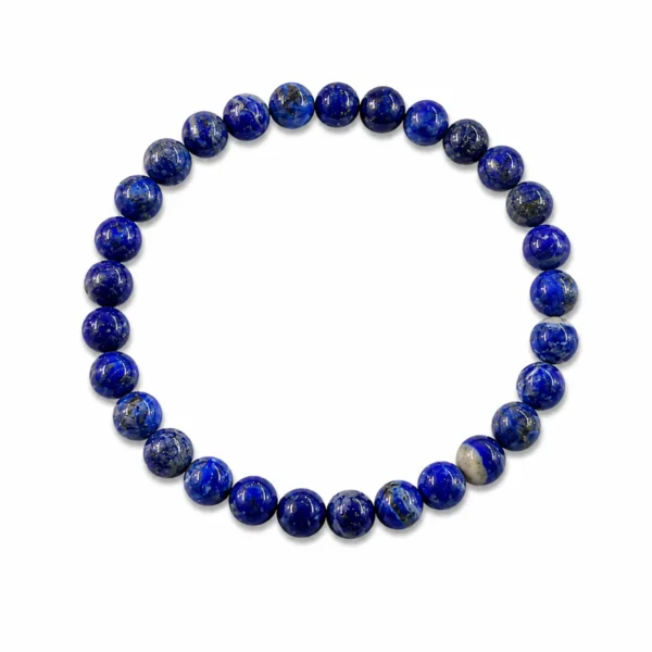 Pulseira Pedra Natural Lápis-Lazúli - SABEDORIA CONHECIMENTO CONSCIÊNCIA