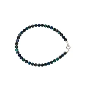 PE22005114 Pulseira Pedra Natural Crisocola - COMUNICAÇÃO PAZ TRANSFORMAÇÃO