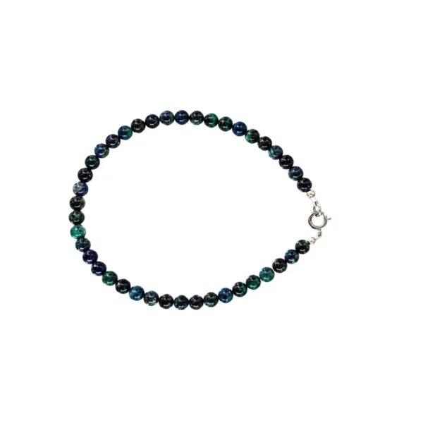 PE22005114 Pulseira Pedra Natural Crisocola - COMUNICAÇÃO PAZ TRANSFORMAÇÃO