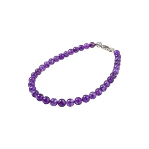 PE22197114 Pulseira Pedra Natural Ametista - SABEDORIA MORAL HUMILDADE