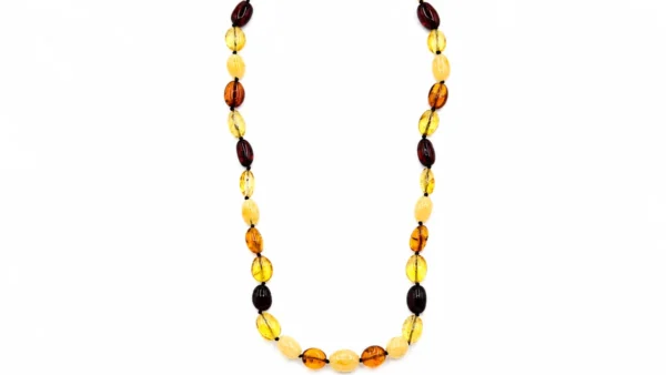 Rainbow-irregular-34-cm Colar Âmbar Multicolor Pedras Irregulares