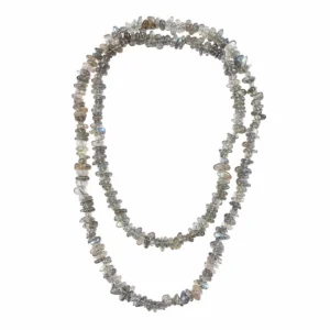 TO150002114 Colar/Torçada Comprida Labradorite - MITICISMO CORAGEM