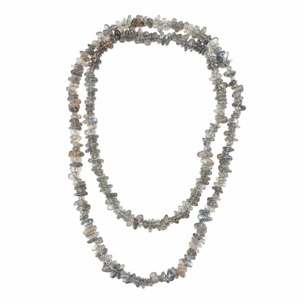 TO150002114 Colar/Torçada Comprida Labradorite - MITICISMO CORAGEM