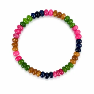 pe150026114 Pulseira Pedra Natural Jade Multicolor - CONFIANÇA ACEITAÇÃO SAÚDE