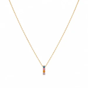 CL2086158 Colar Prata Dourada Letra I 19CJCL01