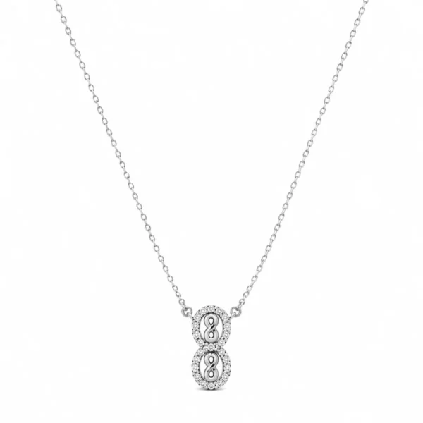 Colar Infinito com Zircónias PCL000757