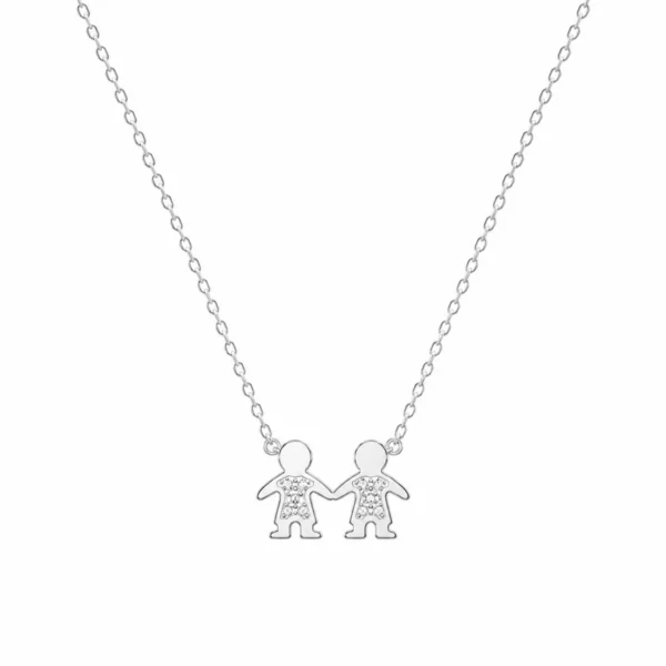Colar 2 Meninos Mini  P01406870