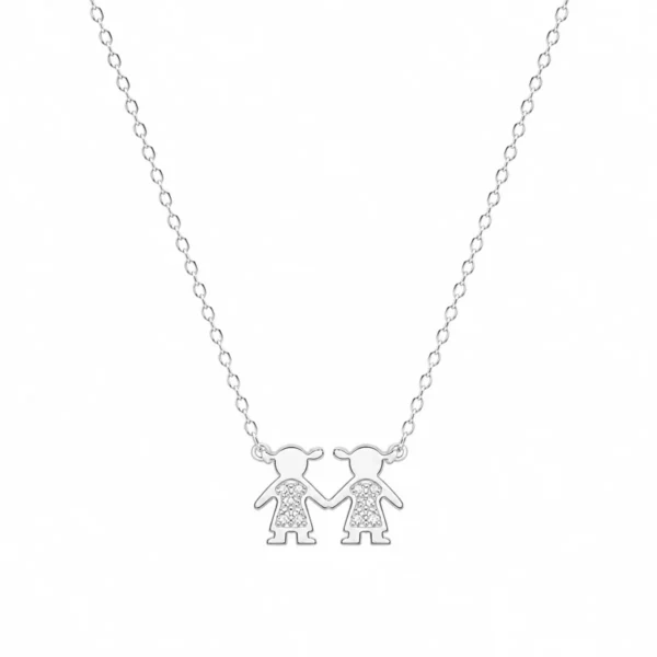 Colar 2 Meninas Mini P01406870