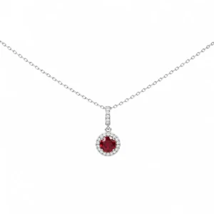 CL2294745 Colar Tipo Lady D Vermelho Rubi A017545/RD