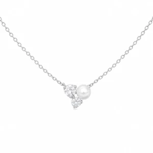 CL2296558 Colar Zircónias e Pérola 19CLPP476