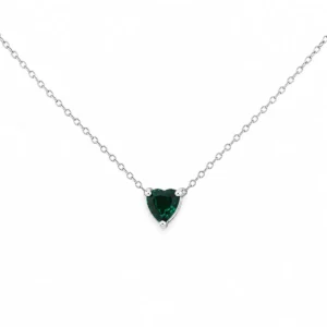CL2306591 Colar Coração Verde
