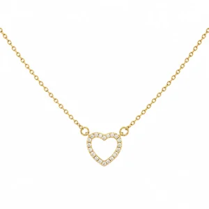 CL2327651 Colar Prata Dourada Coração com Zircónias 5450880440