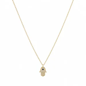 CL2328751 Colar Prata Dourada Mão de Fátima 5450880446