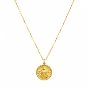 CL2344458 Colar Prata Dourada Nossa Senhora das Graças 19CLS1456D