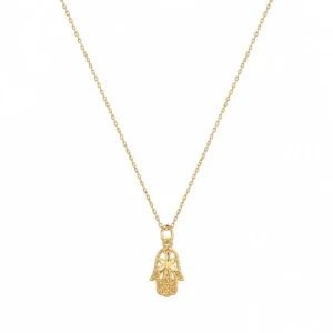 CL2351651 Colar Prata Dourada Mão de Fátima 5490600002