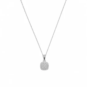 CL2380391 Colar Quadrado com Zircónias PCOLAP