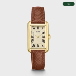 cw15008 Relógio CLUSE Belisenna Watch Leather Nutshell, GoldColour CW15008