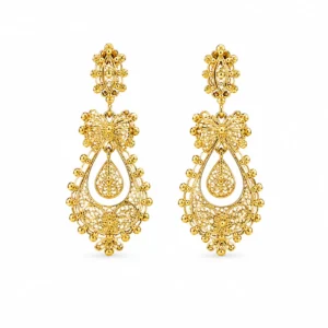BR2390132 Brincos Sentimento Prata Dourada Princesa BRIP9255003