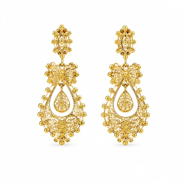 Brincos Sentimento Prata Dourada Princesa BRIP9255003