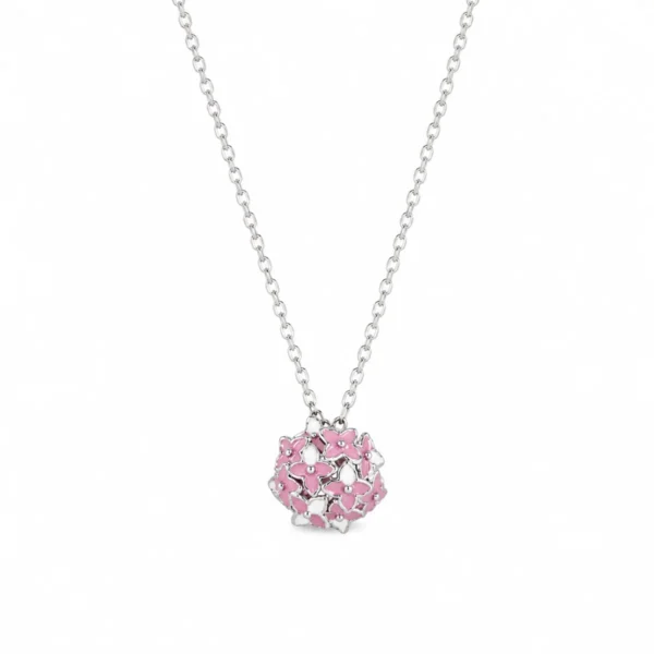 Colar Hotênsias Rosa