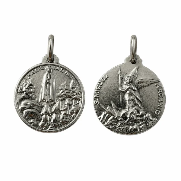 Medalha S. Miguel Ancanjo e Nossa Senhora de Fátima